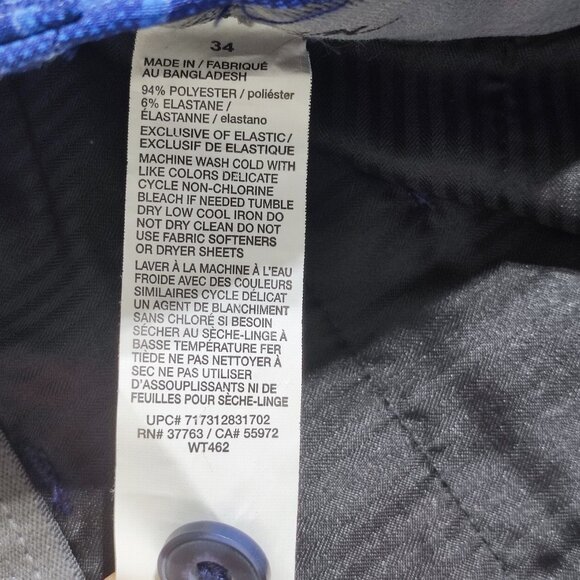 Ben Hogan golf shorts men's size 34 blue colour chequered pattern - Picture 5 of 10